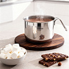 Кружка для кипячения молока 14x11 см / 1,5 л (нерж. сталь)