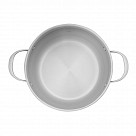 Кастрюля CASSIA 24x14 см / 6,3л со стеклянной крышкой (нерж.сталь)