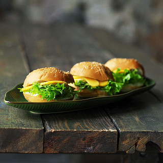 Блюдо GREEN 47,6х21,5х4см (керамика)