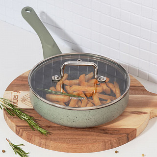 Сковорода MINI CHEF 18x4,5см с крышкой (алюминий) Сковорода MINI CHEF 18x4,5см с крышкой (алюминий)