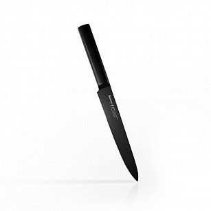 Гастрономический нож SHINTO с покрытием Black 20 см (3Cr13 сталь)