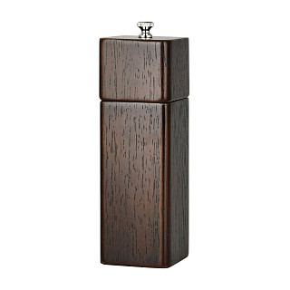 Мельница для перца квадратная 16,5x5см (деревянный корпус, нерж.ста Мельница для перца квадратная 16,5x5см (деревянный корпус, нерж.ста