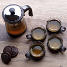 Чайный набор 5пр.(чашки 150мл / 4шт; чайник - 850мл)