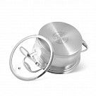 Кастрюля MIRANDA 4,0 л. со стеклянной крышкой (нерж. сталь)