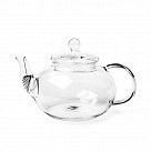 Заварочный чайник 800 мл со стальным фильтром (жаропрочное стекло)