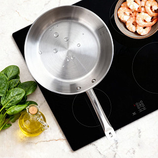 Сковорода 28x6,5см без крышки (нерж.сталь)