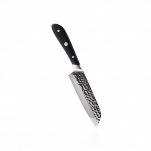 Нож HATTORI Сантоку 13см hammered (420J2 сталь)