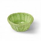 Плетеная корзинка круглая 21x8 см (пластик)