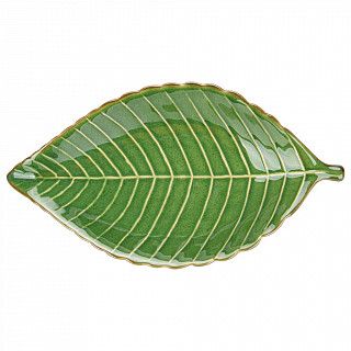 Блюдо глубокое GREEN 31X16X4.2 CM (керамика)