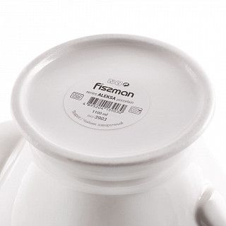 Чайник заварочный ALEKSA 1,1л, цвет белый (фарфор)