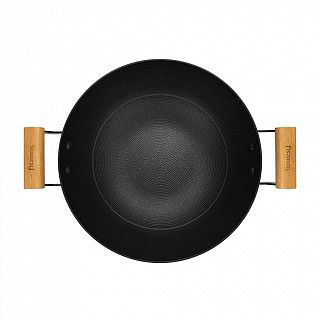 Вок SEAGREEN 32x9,2см / 5л. со стеклянной крышкой (эмалированный чу