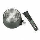 Ковш BRILLIANT 16x7,5см / 1,3л со съем.ручкой и стек. крышкой (алю