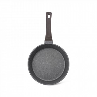 Сковорода для жарки UNIQUE PRO 26x6,9см со стеклянной крышкой (алю