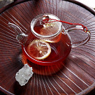 Заварочный чайник 800 мл со стальным фильтром (жаропрочное стекло)