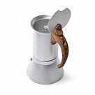 Гейзерная кофеварка с ручкой "под дерево" 300 мл на 6 порций (алюми