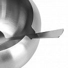 Сахарница со стеклянной крышкой 350 мл (нерж. сталь)