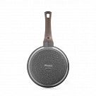 Сковорода для жарки UNIQUE PRO 20x5,9см со стеклянной крышкой (алю