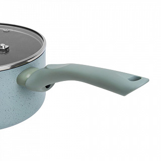 Ковш MINI CHEF 14x6,5cм / 0,95л с крышкой (алюминий) Ковш MINI CHEF 14x6,5cм / 0,95л с крышкой (алюминий)