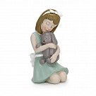 Статуэтка "Девушка с собакой" 7х7х13см ( полирезин)