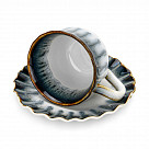 Набор из 2 чашек GALACTIC WAVES 100 мл с блюдцами (фарфор)