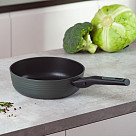 Глубокая сковорода BRILLIANT 24x7,2см со съемной ручкой (алюминий)