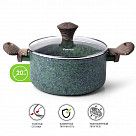 Кастрюля MALACHITE 20x9,8 см / 2,7 л с крышкой (алюминий)