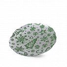Тарелка стеклянная 22,5 см New Year Green