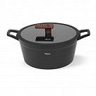 Кастрюля FILOMENA 28x13,5см / 5,7л со стеклянной крышкой (алюминий