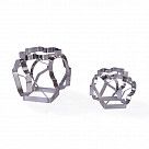 Набор из двух формочек для вырезания печенья 6-в-1 (нерж. сталь)