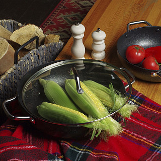 Вок PROMO 36x10см / 8,5л со стеклянной крышкой (алюминий) Вок PROMO 36x10см / 8,5л со стеклянной крышкой (алюминий)